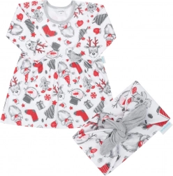 babyjurkje van katoen met haarband New Baby Christmas 62 (3–6 maanden)