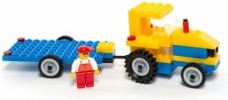Building Set Tractor with Trailer 84pcs