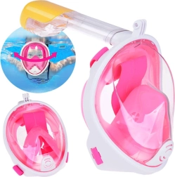 Full Face Snorkeling Mask S/M Pink