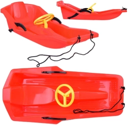 Kunststof kinderslee met rugleuning en stuur