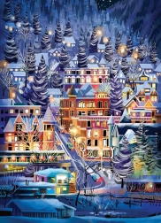 Puzzle Ski Town 500 Pieces