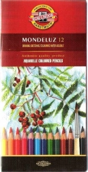 Aquarelpotloden KOH-I-NOOR MONDELUZ, set van 12 stuks