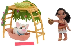 Moana 2 playset with Moana doll and little sister