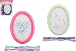 Kit de broderie en cadre à suspendre pour enfants (motifs assortis)