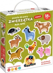 CzuCzu puzzel paren – dieren op de boerderij (18+ maanden)