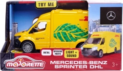 Metal model van MERCEDES-BENZ DHL Majorette Grand 12.5 cm with lights and sounds