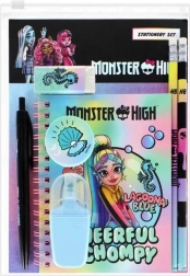 Monster High school set with pencil case and notebook