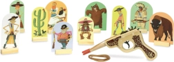 Houten westernpistool met doelen VILAC
