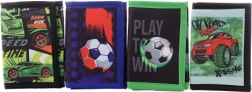 Jongensportemonnee met voetbal- of automotief