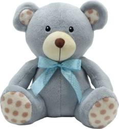Plush Teddy Bear Grey 30 cm