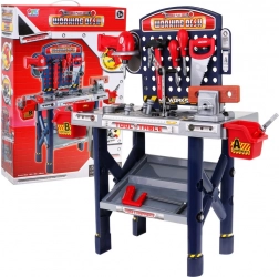 Large Workshop for Kids 3+ Tool Bench 55 pcs + Electric Screwdriver + Interactive Features