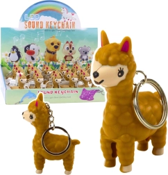 Lama sleutelhanger met LED-zaklamp en geluid