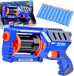 Plastic Blaster Pistool met 10 foam kogels