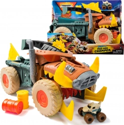 Monster Jam Mini Jams Megalodon Mad Hog Chomper set met grote en kleine auto 1:87