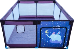 Zachte rechthoekige babybox – Nachtolifantje