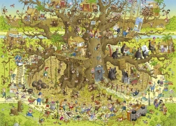Puzzle Heye ZOO Folle : Enclos des Singes 1000 pièces