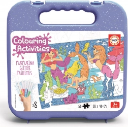 Educa Puzzle à colorier Sirènes 50 pièces