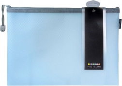 Omslag met rits A4 Pastelini blauw