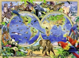RAVENSBURGER Puzzle World of Wild Animals XXL 300 pieces