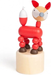 Houten drukdier Safari Vos van Bigjigs Toys