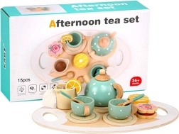 Service à thé en bois pour enfants