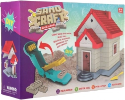 Bouwset huisje van modellerend zand met accessoires