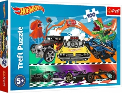 Puzzle 100 pièces HOT WHEELS – voitures de course