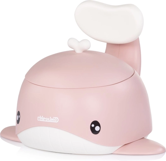 Chipolino kinderpotje met rugleuning Whale Pink