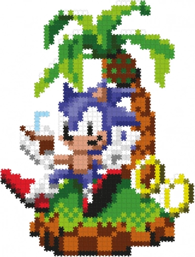 Jixelz Remix Sonic plastic pixelpuzzel – Chillin' SONIC