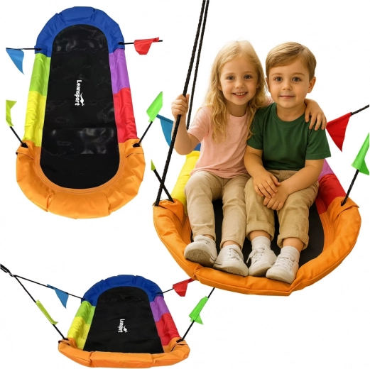 Gartenschaukel Storchennest rechteckig bunt 167 x 75 cm