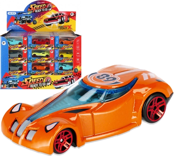 Petite voiture de course en métal 8 cm