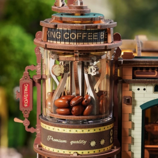 Bewegliche Mechaniken und automatisierte „Kaffee-Linie“