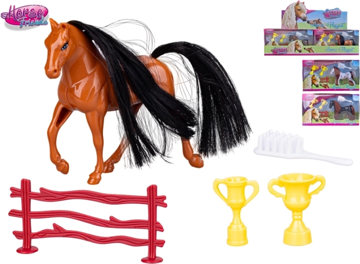 Horse Friends cheval avec accessoires 9,5 cm