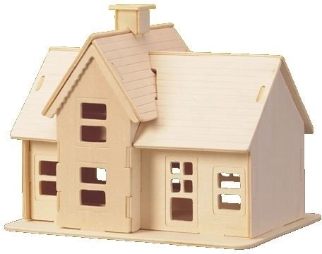 Holz 3D Puzzle Bagger