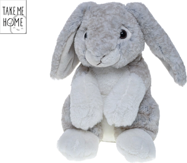 Plush Bunny 20 cm Grey Take Me Home