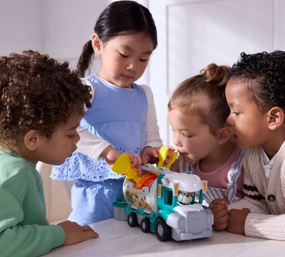 Construction dump truck ready for any mission