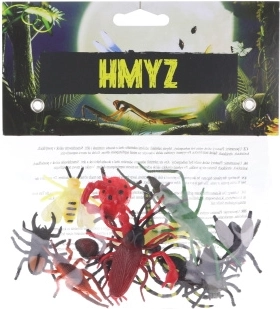 Set of 12 Plastic Insect Figures