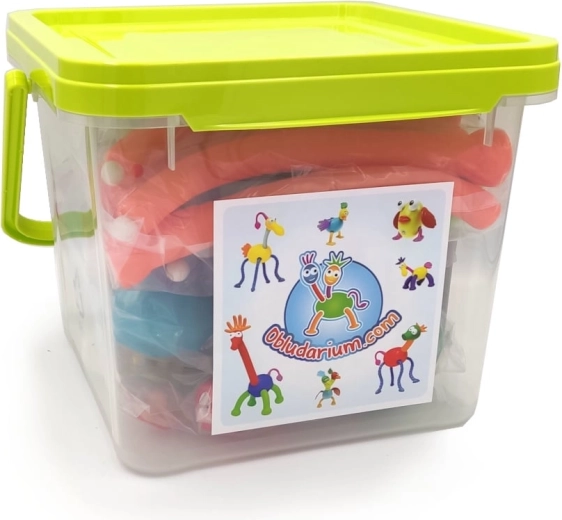 Practical box with lid and handle