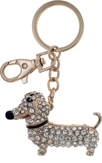 Premium Golden Dog Keychain