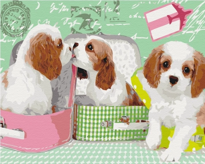 Paint it! Paint by Numbers: Cute Puppies