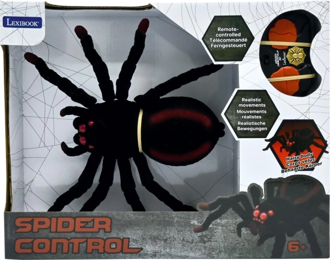 Lexibook plush remote-controlled spider with LED eyes