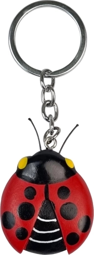 Wooden Keychain Ladybug