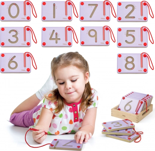 Magnetische cijfers voor het leren schrijven - 10 stuks