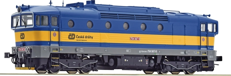 Roco diesel locomotive ČD class 754 047-9 “Brejlovec” H0 digital with sound