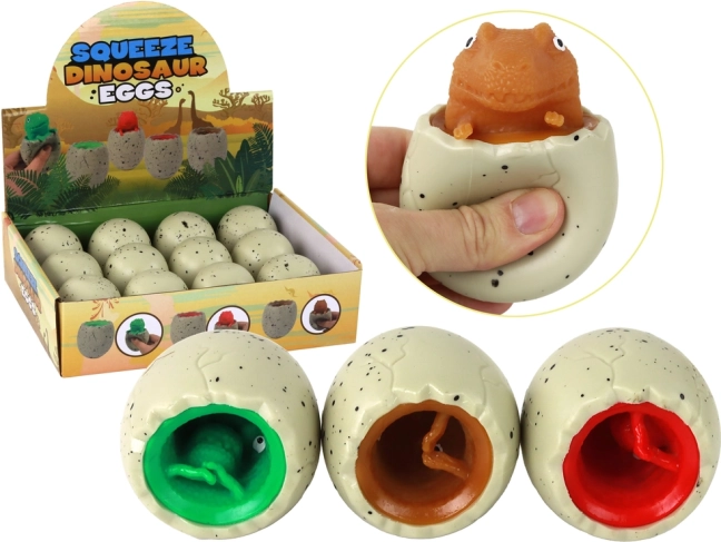 Jouet anti-stress dinosaure dans œuf Squishy