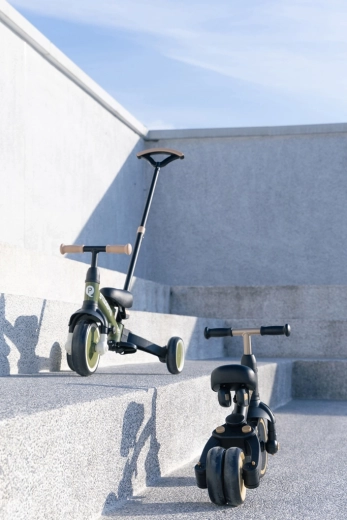 3-in-1: parent-steered trike, trike, and balance bike