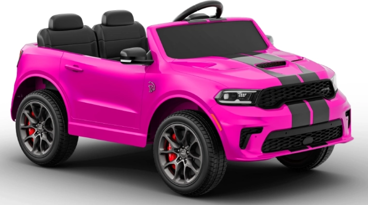 Voiture électrique rose Dodge Durango pour enfants