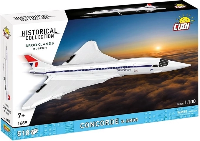 COBI bouwset Concorde G-BBDG 518 onderdelen