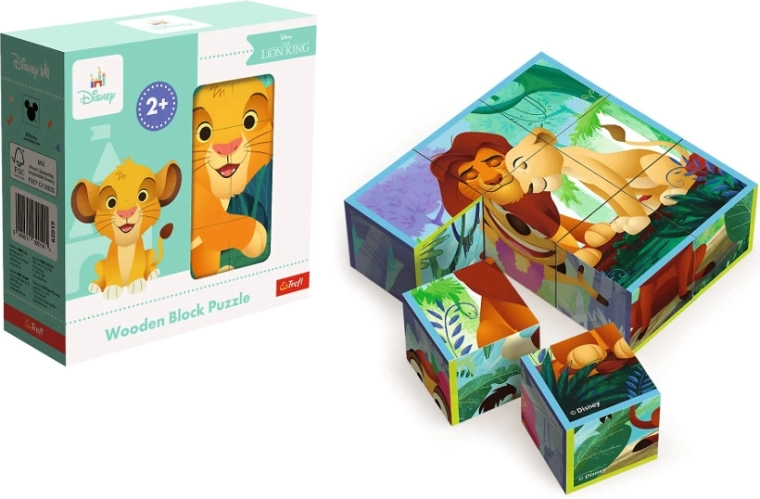 Houten blokpuzzel De Leeuwenkoning