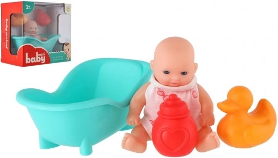Bathtub doll with accessories 10 cm